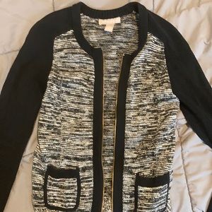 Heathers grey and black sweater